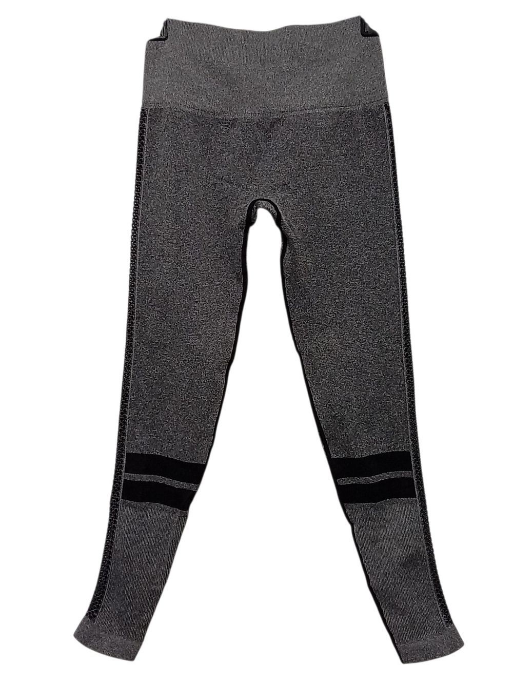Bombshell Sportswear Thigh High Leggings Gray/Black-Size XS/S